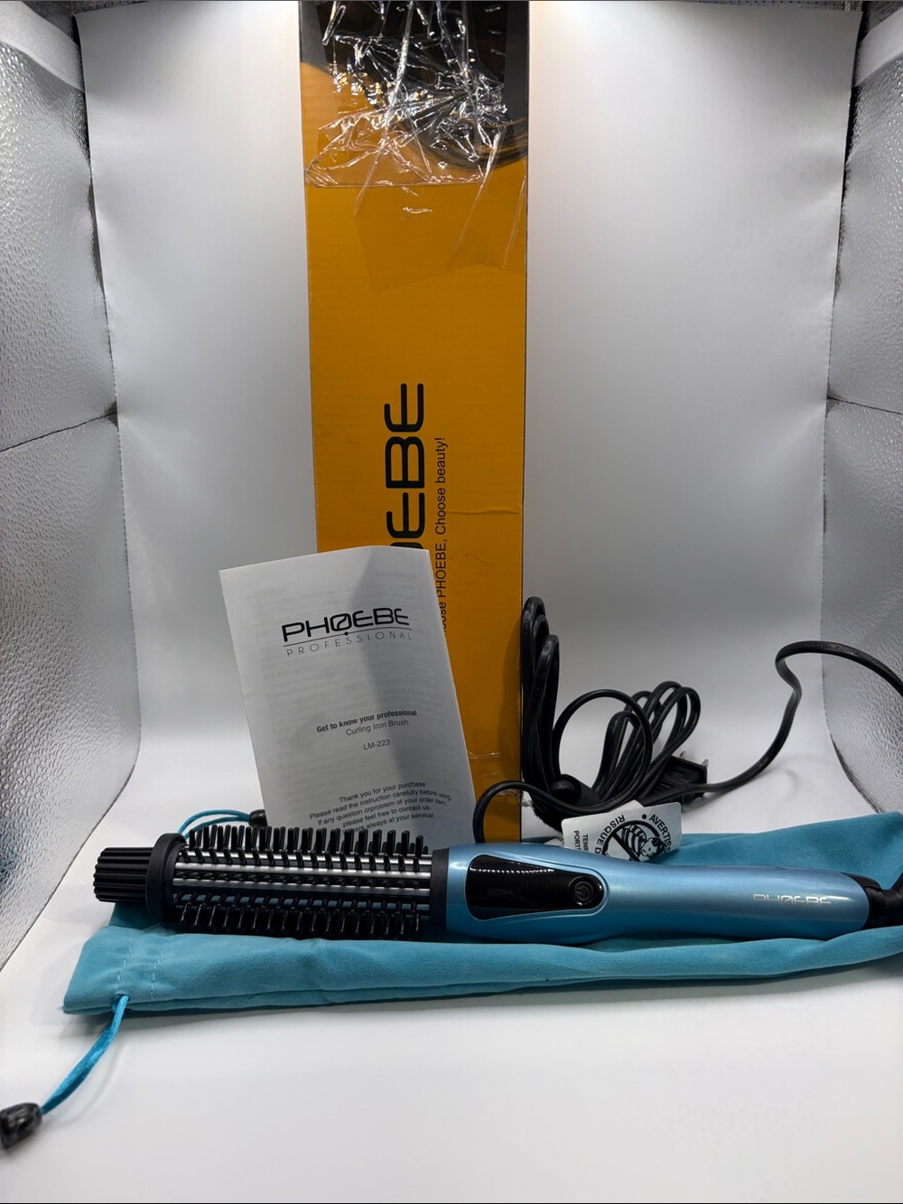 PHOEBE Professional Hot Air Brush in Teal